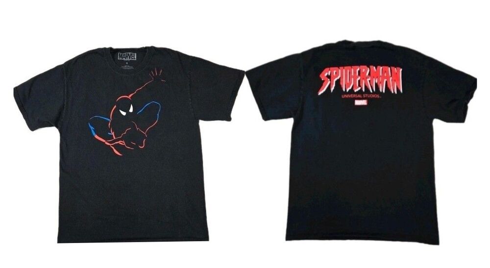 Mens Marvel The Amazing SpiderMan  Short Sleeve Black T Shirt Medium